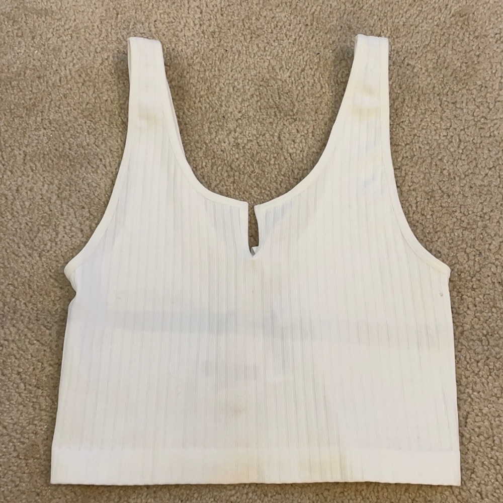 White crop top